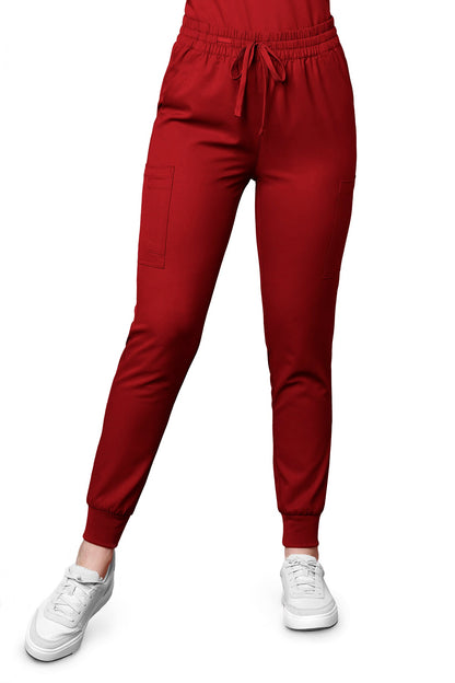 WonderWink Scrub Pants Thrive Jogger regular length in burgundy at Parker's Clothing & Scrubs.