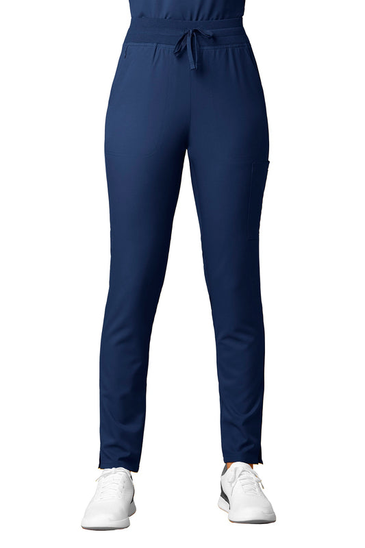 WonderWink Scrub Pants Thrive Cargo Straight Slim regular length in navy at Parker's Clothing and Shoes.