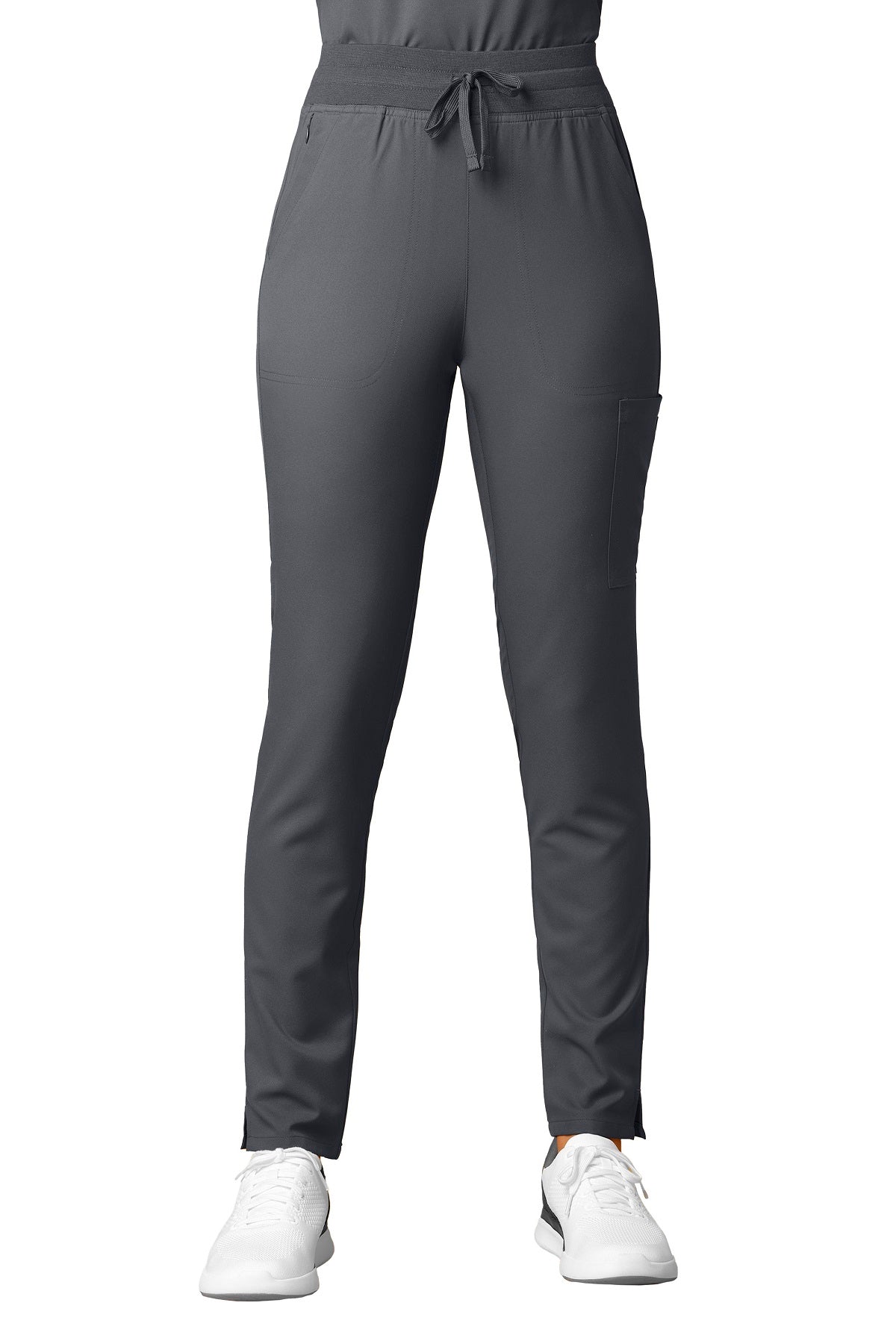 WonderWink Scrub Pants Thrive Cargo Straight Slim regular length in pewter at Parker's Clothing and Shoes.